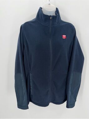Chick Fil A Jacket Adult XL Blue Fleece Oobe Full Zip Team Style Employee